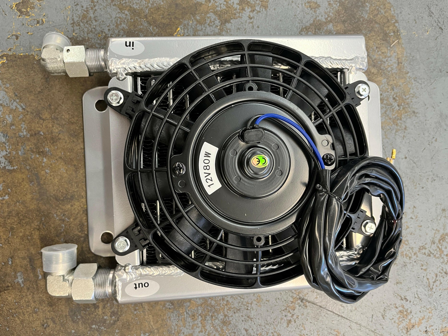 Hydraulic Oil Cooler Radiator Plus Fan For AGT Mini Excavators | H12 ...