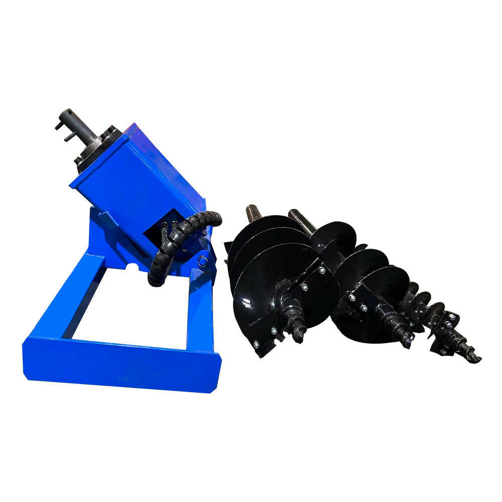 Skid Steer Hydraulic Auger with 3 bits(6