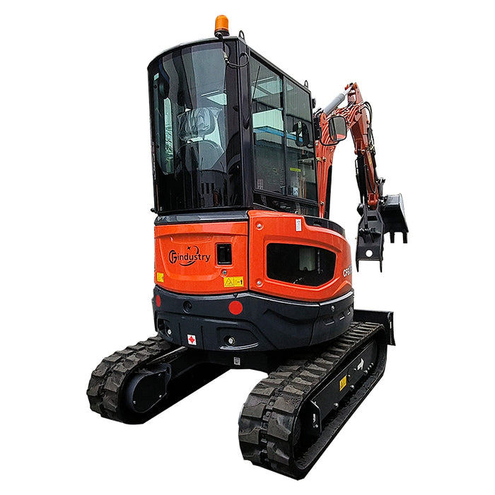 3.5 Ton, Kubota Diesel Engine Mini Excavator w/ Hydraulic Thumb | CFG-35UF