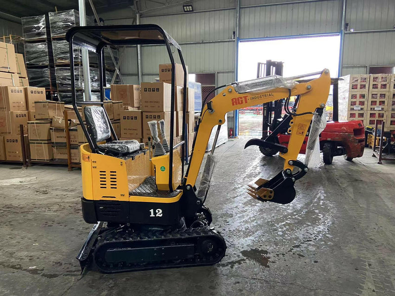 1 TON 13.5HP GAS B&S Engine Mini Compact Excavator | AGT H12.