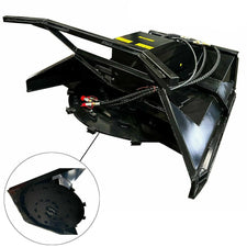 Heavy-Duty 60-Inch Hydraulic Skid Steer Loader Forestry Mulcher Attachment (SAK76249)