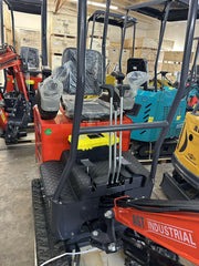 AGT-DM12X-C Mini Excavator w/ Pilot Control Swing Boom and Hydraulic Thumb.
