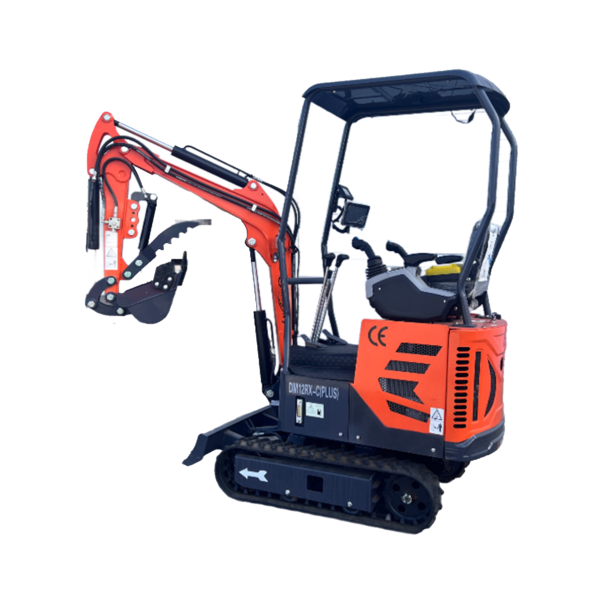 1 Ton, Upgraded Mini Excavator w/ Pilot Control & Swing Boom