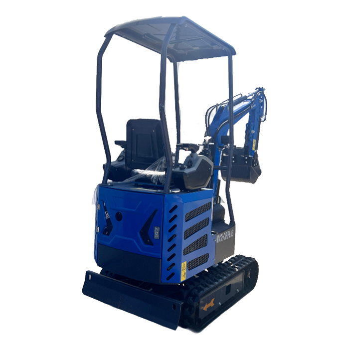 1 Ton, Fuel Injection Engine Mini Excavator w/ Side Swing Boom and Pilot Control | MX12-CRPLUS