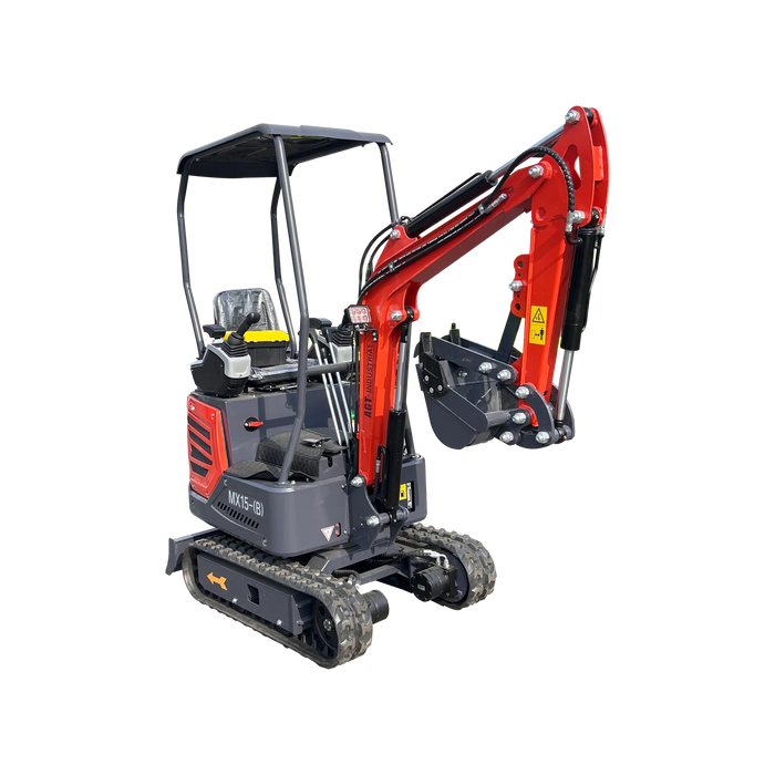 1 Ton, B&S Engine Mini Excavator w/ Side Swing Boom and Pilot Control | MX15-B