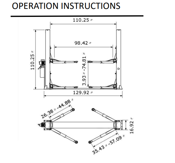Plan View Of Auto Lift Lift Elevator Plan And Installation Cad Drawing