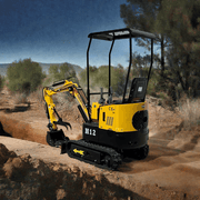 1 TON 13.5HP GAS B&S Engine Mini Compact Excavator | AGT H12.